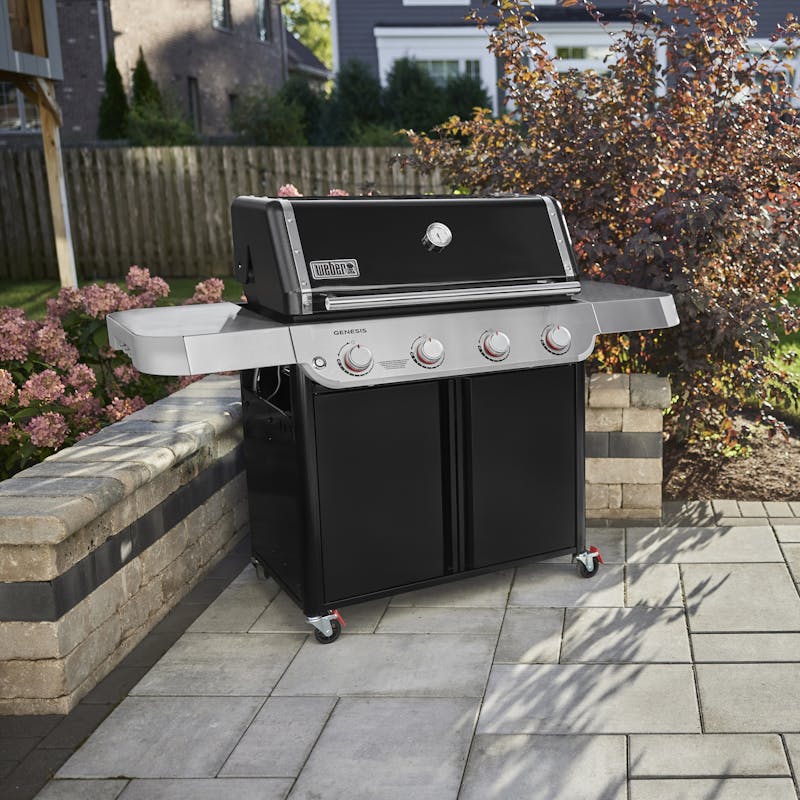 Weber Genesis E-415W premium gasolgrill svart 4 brännare