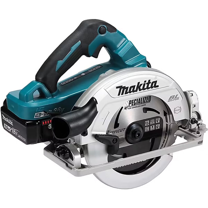 Cirkelsåg Ø 190 mm 2x5Ah 18V LXT MAKITA DHS783T2JU i transportkoffert, inkl. AWS-chip