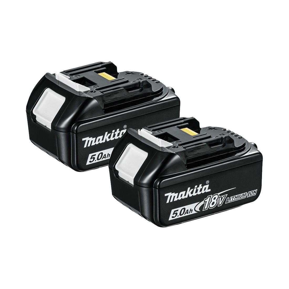 2 x Makita Batteri 18V 5,0 Ah BL1850B Star Li-Ion – Silver