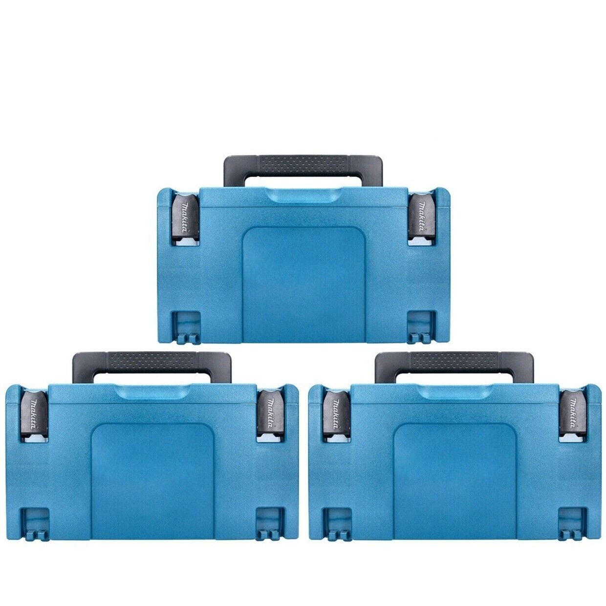 Makita 821551-8 MakPac Typ 3 Förvaringsväska med Staplingssystem – 3-pack – Silver