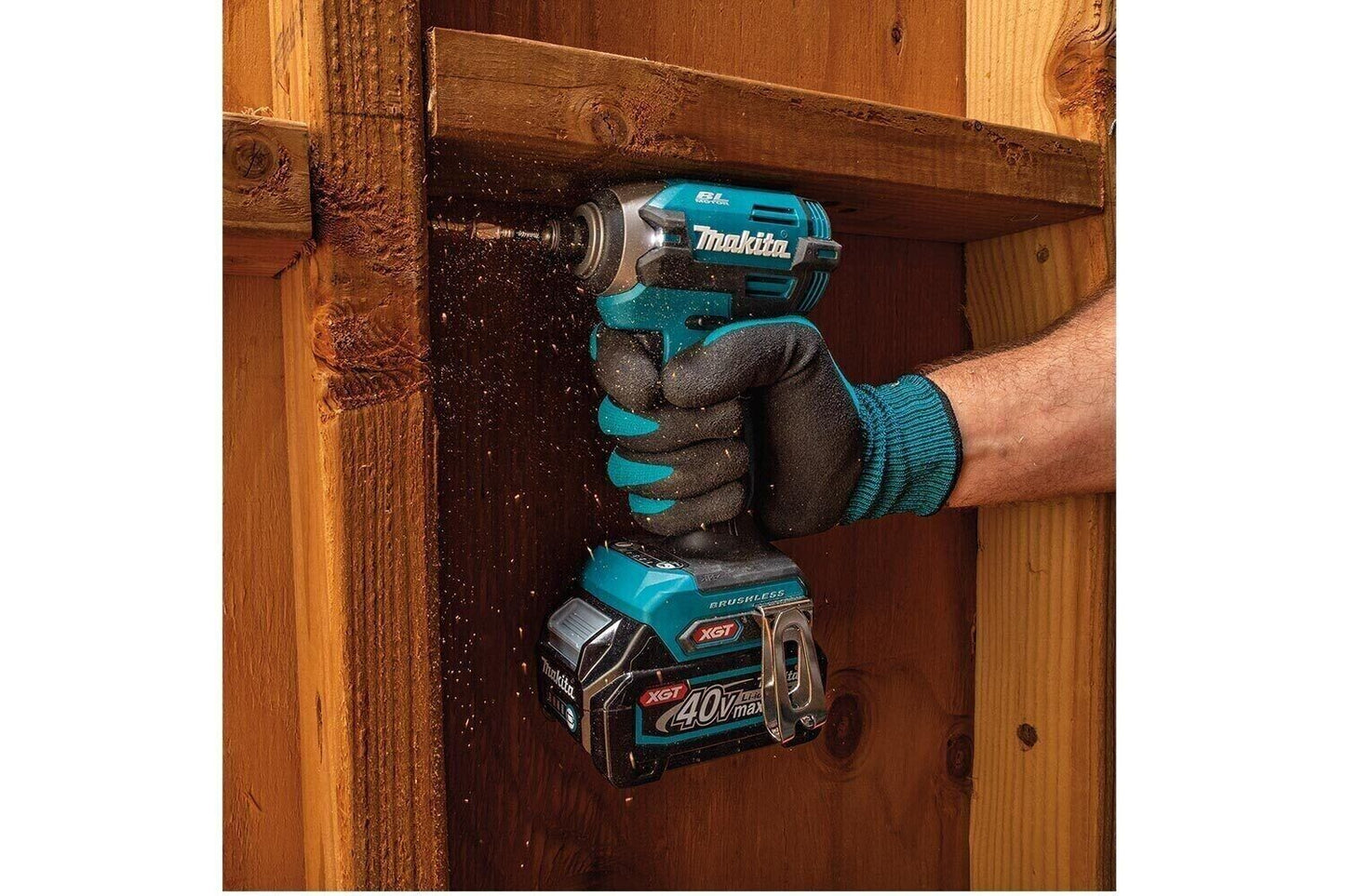 Makita 40V Slagskruvdragare TD003GZ Brushless 210 Nm XGT – Guld – Endast maskin