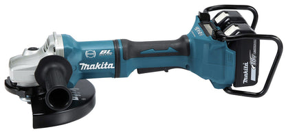 Makita DGA900Z Vinkelslip 18V/36V 230 mm Kolborstfri – Silver – Batteri och laddare ingår
