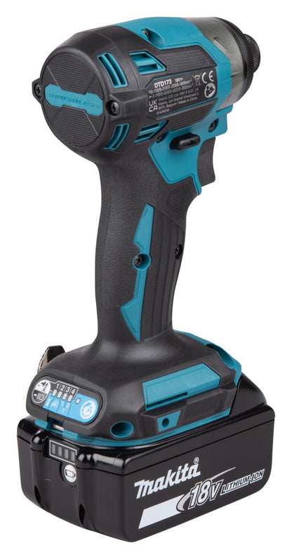 Makita DTD173Z Slagskruvdragare 18V LXT Kolborstfri – Guld – Batteri och laddare ingår