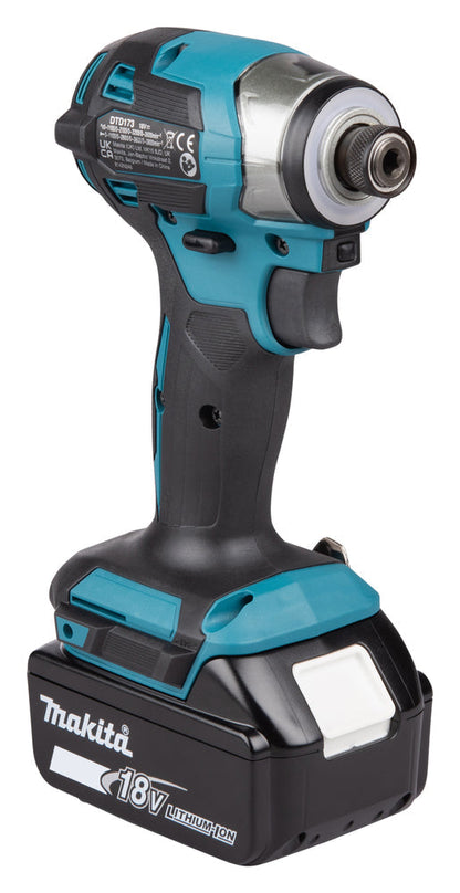 Makita DTD173Z Slagskruvdragare 18V LXT Kolborstfri – Guld – Batteri och laddare ingår
