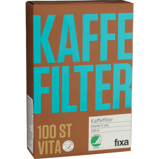 Fixa Filter 1x4 Vit - White Coffee Filters