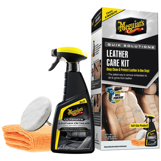 Meguiar's Quik Solutions Lädervårdskit