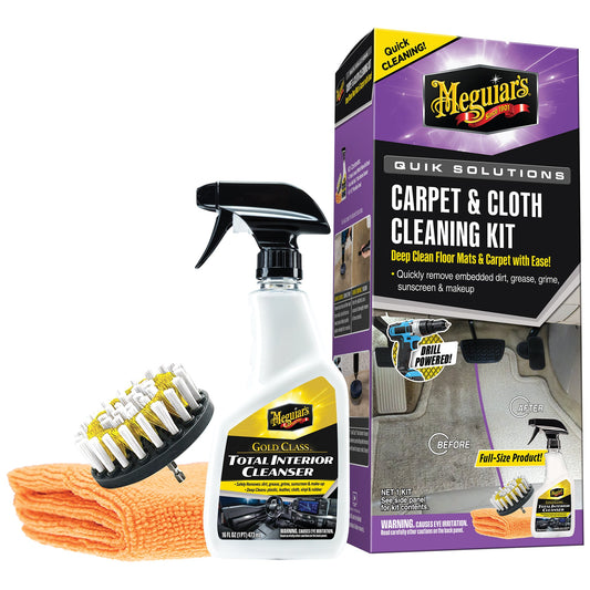 Meguiar's Quik Matta & Tygrengöringskit