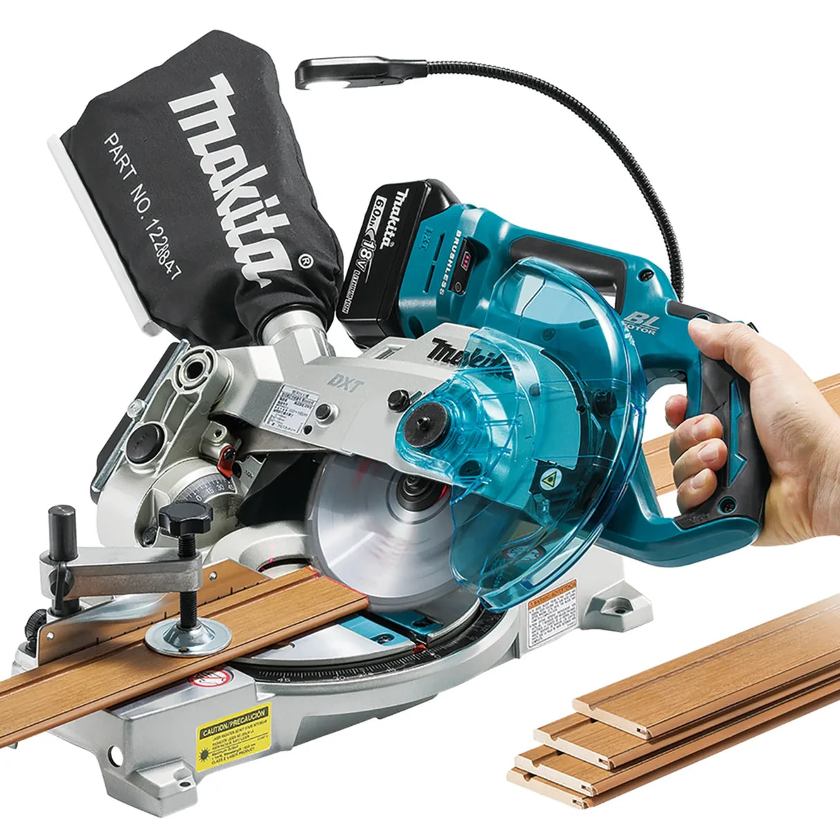 Makita DLS600Z 165 mm kap- och mikrosåg 18V