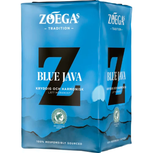 Zoégas Blue Java - Spicy & Harmonious Light Dark Roast 450g