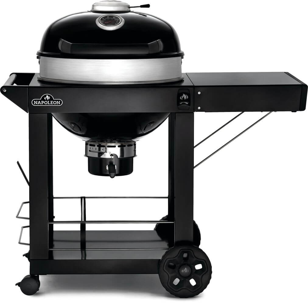 Napoleon PRO22K-C-3 premium klotgrill svart med vagn