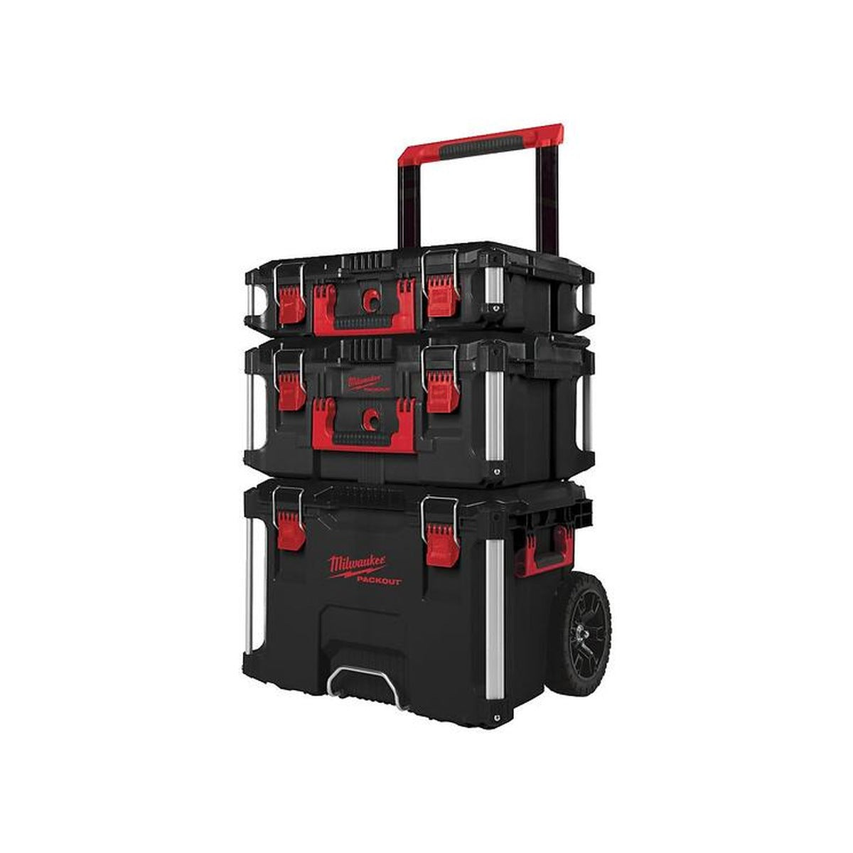 Milwaukee PACKOUT 4932464244 Stor Verktygslåda – Röd/Svart